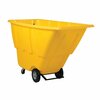 Vestil Medium Duty Tilt Truck 1 Cubic Yard 1250 lb Yellow TDT-100-MD-YELLOW